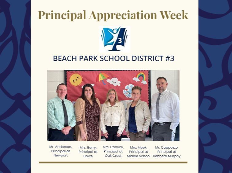 Principal Appreciation Week, Beach Park SD 3